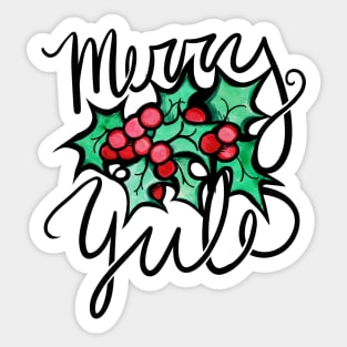 Merry Yule Sticker